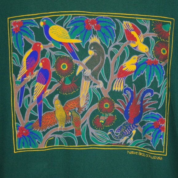 Vintage Single Stitch Birds of Australia T Shirt XL - Picture 6 of 7